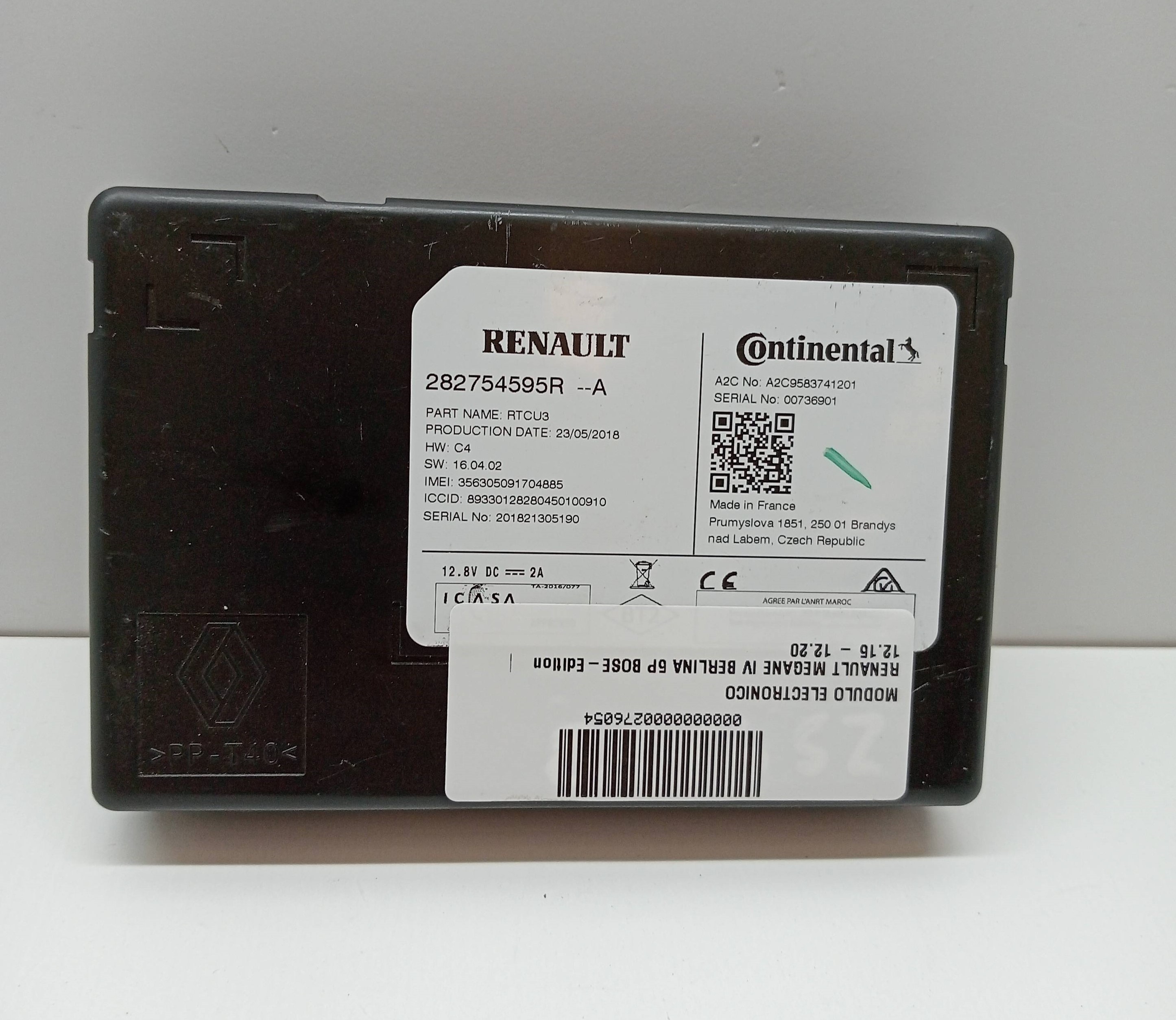 Module électronique RENAULT MEGANE IV BERLINA 5P