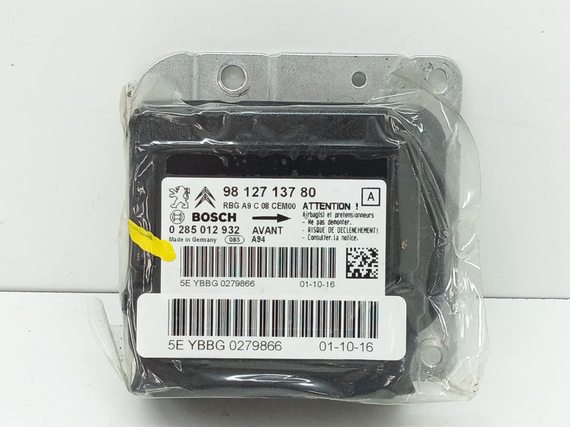 Central do airbag PEUGEOT 2008 (--.2013->)