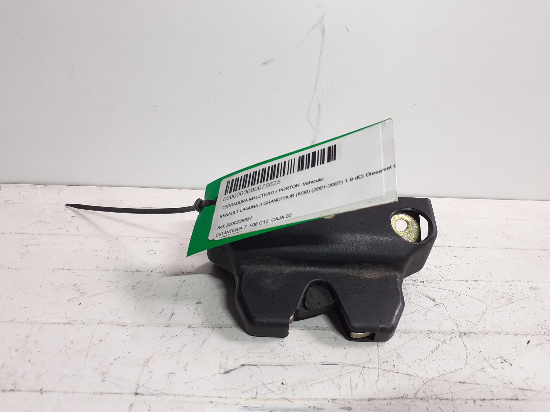 Boot/Tailgate lock RENAULT LAGUNA II (BG0)