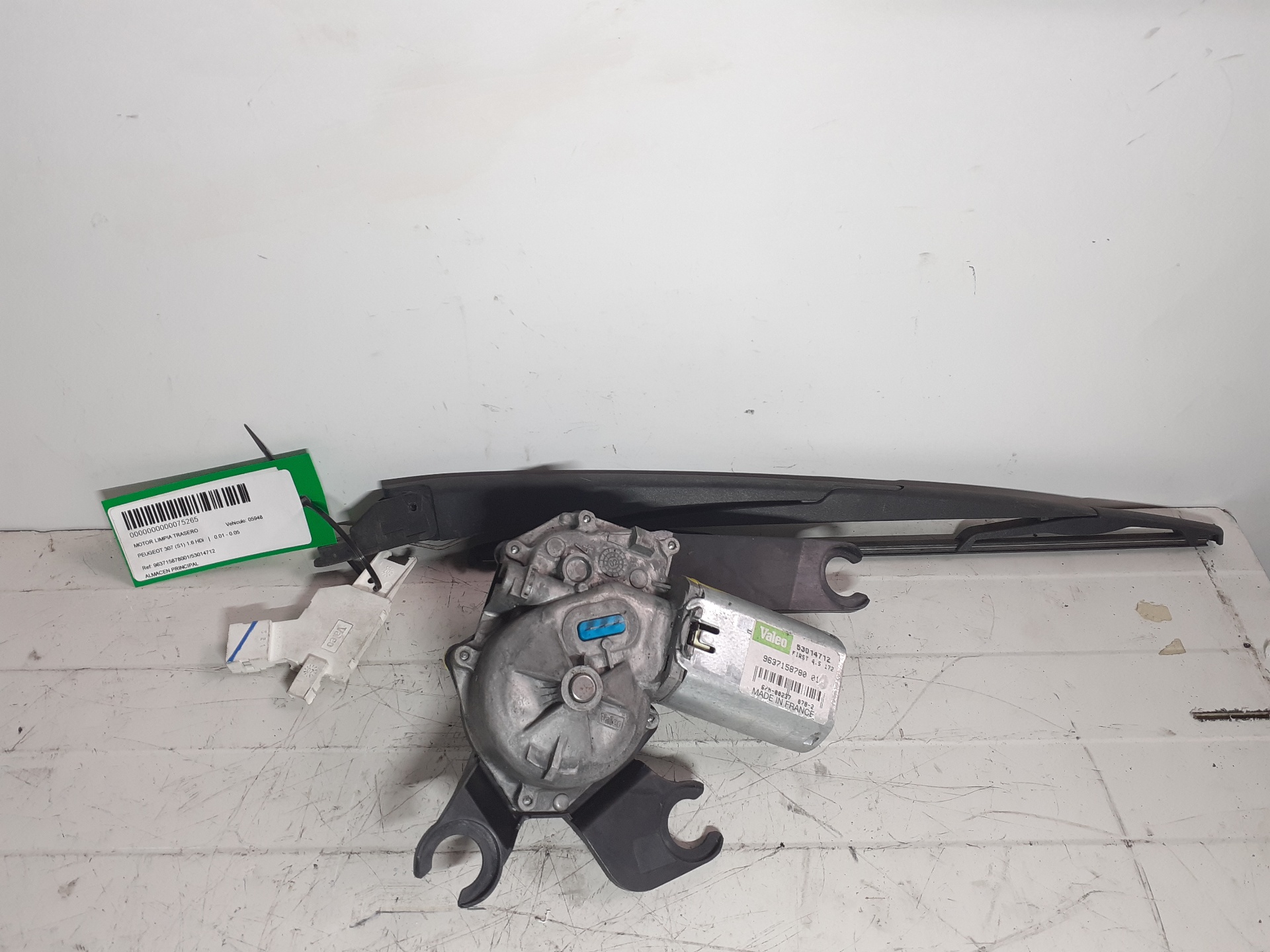 Scheibenwischermotor hinten PEUGEOT 307 (S1)