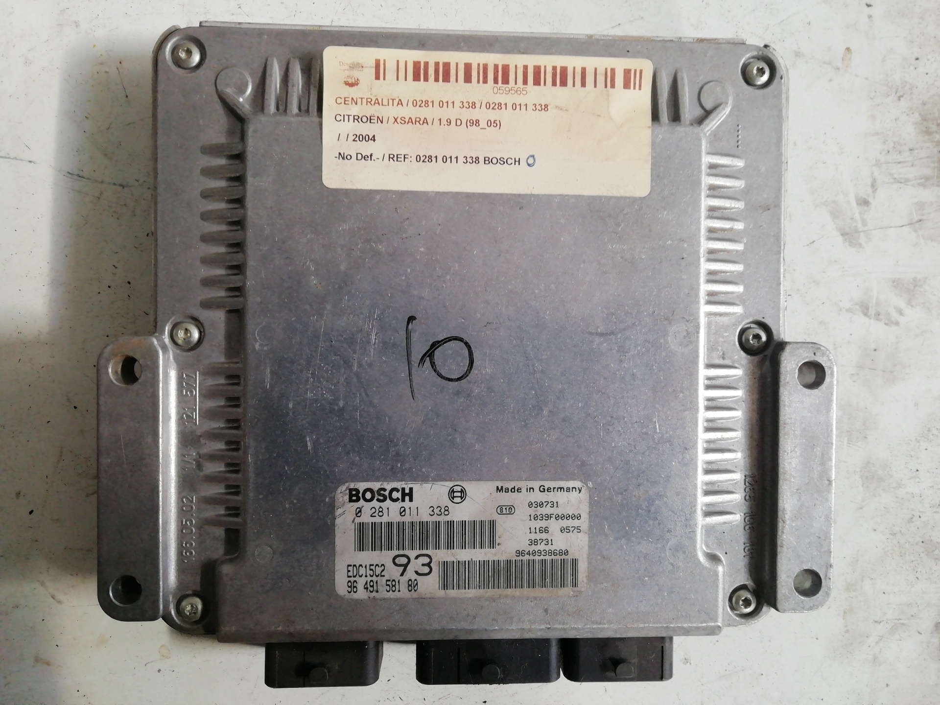Engine control unit ECU CITROEN XSARA BERLINA