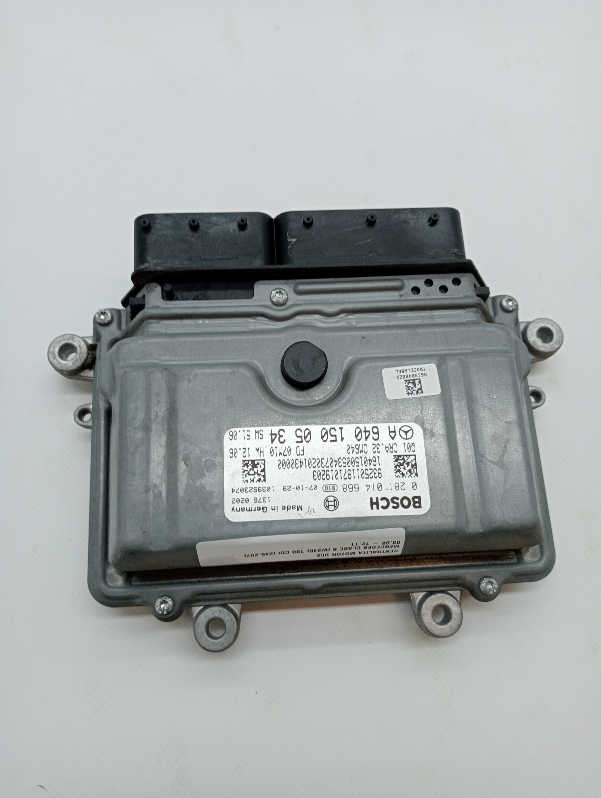 Engine control unit ECU MERCEDES-BENZ CLASE B (W245)
