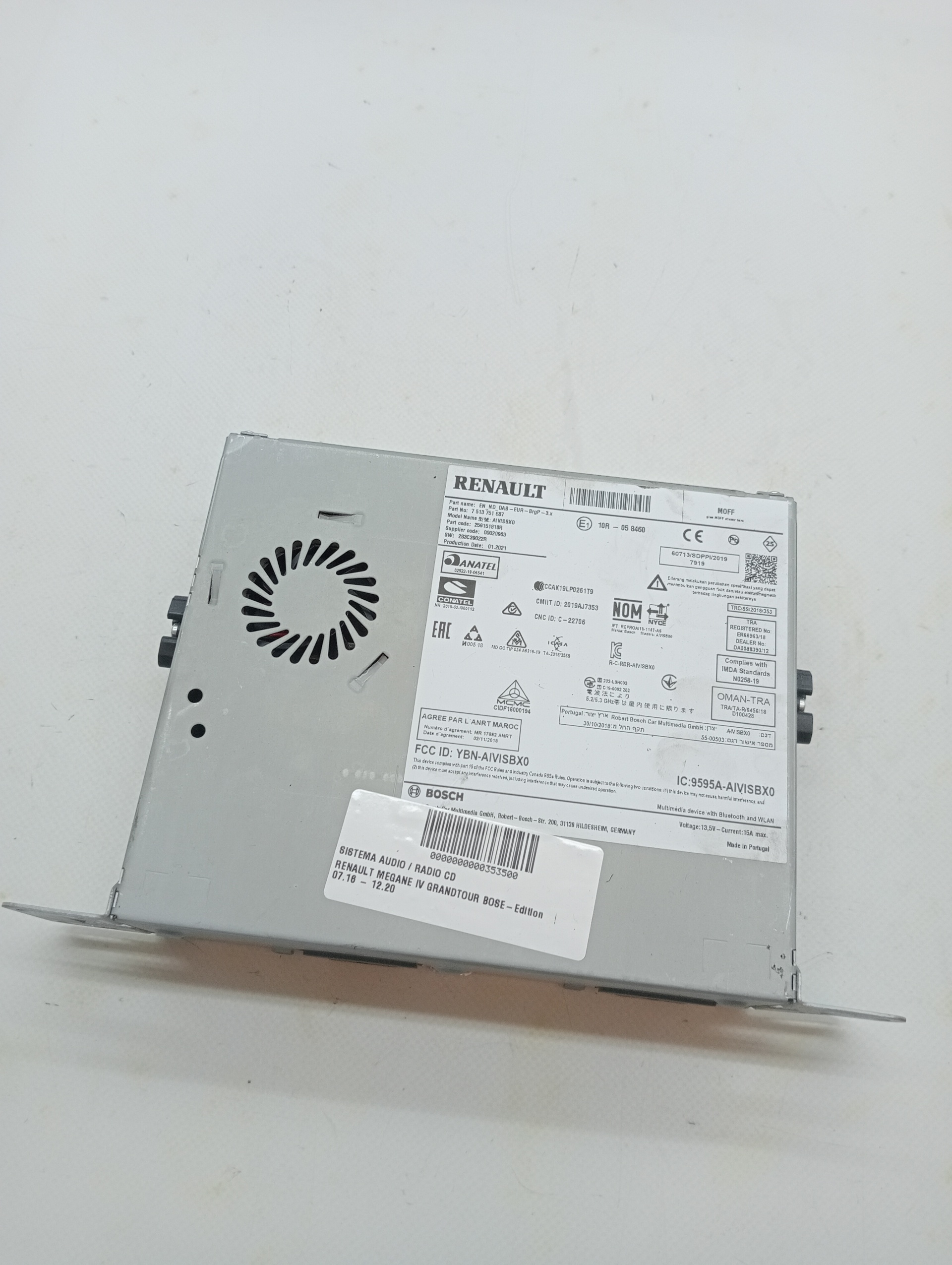 Audiosystem / CD-Radio RENAULT MEGANE IV GRANDTOUR