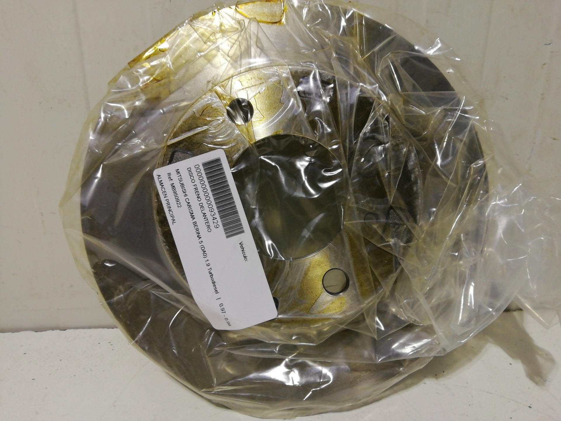 Bremsscheibe vorne MITSUBISHI CARISMA BERINA 5 (DA0)