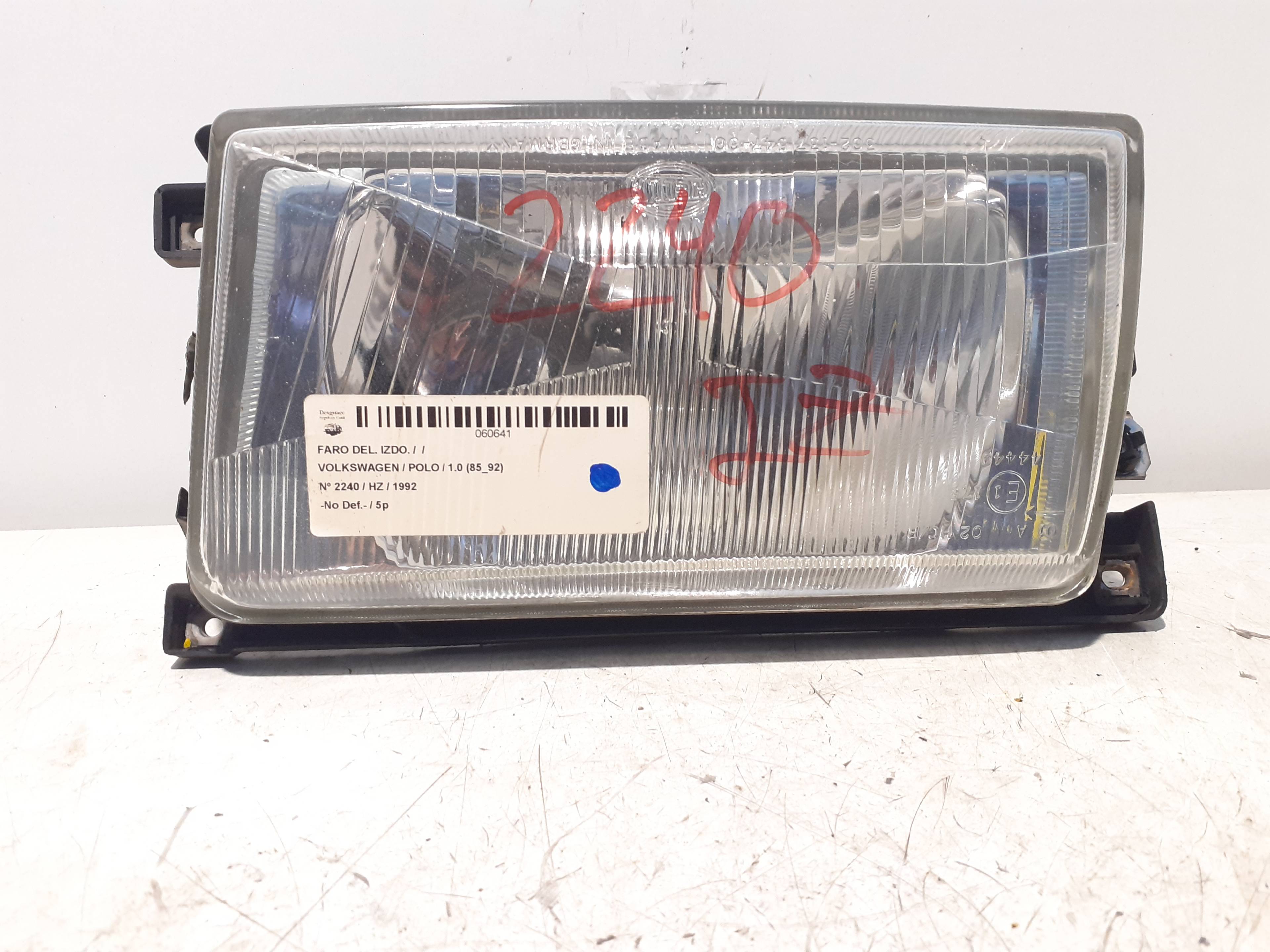 Left headlight VOLKSWAGEN POLO (9N1)