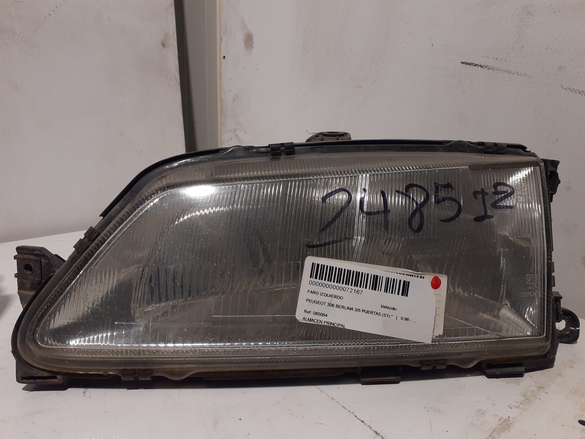 Scheinwerfer links PEUGEOT 306 BERLINA 3/5 PUERTAS (S1)
