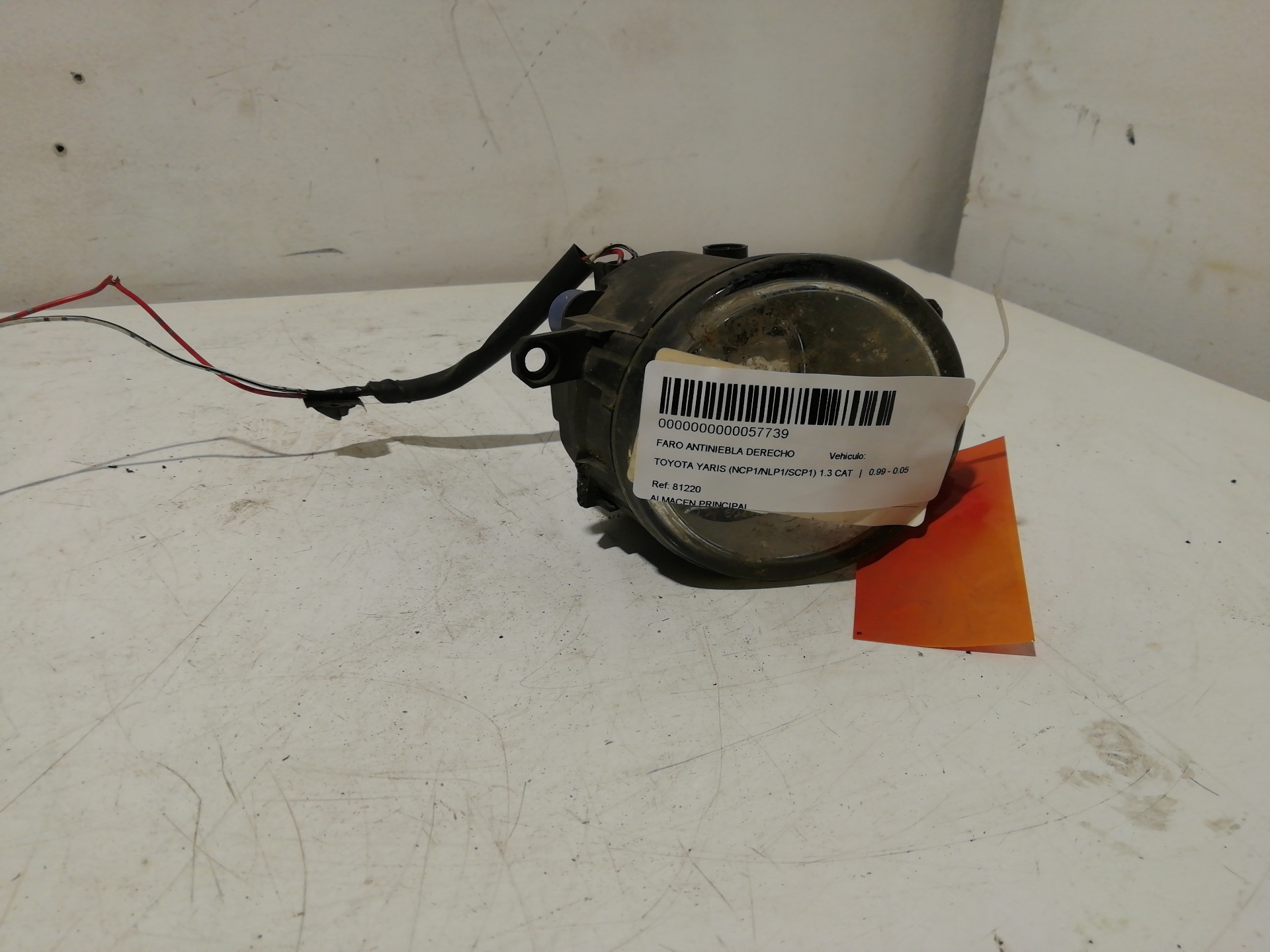 Nebelscheinwerfer rechts TOYOTA YARIS (NCP1/NLP1/SCP1)