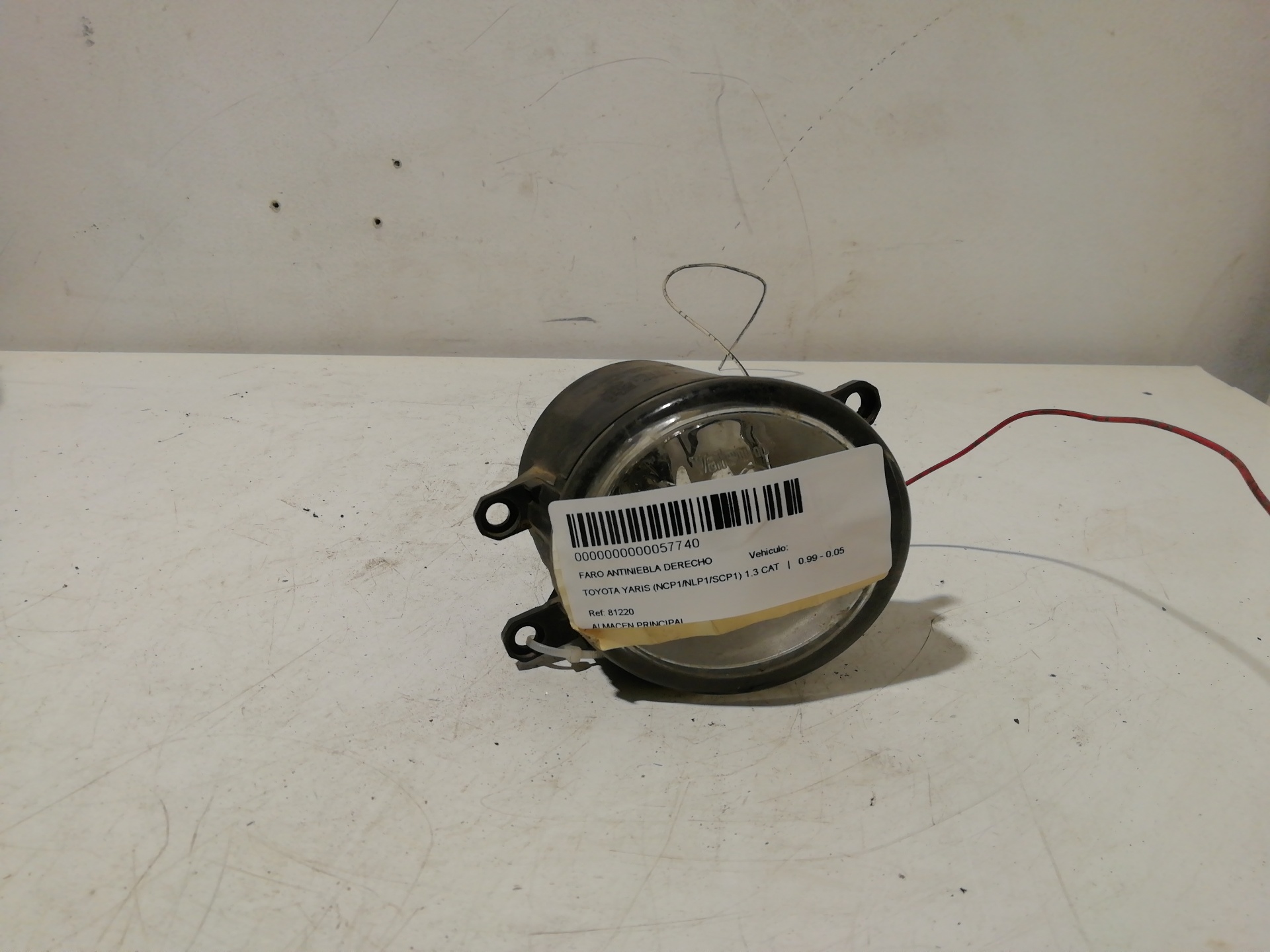 Nebelscheinwerfer rechts TOYOTA YARIS (NCP1/NLP1/SCP1)