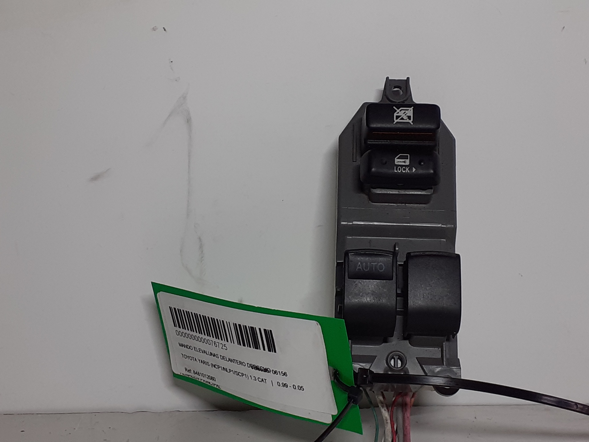 Fensterheberschalter vorne rechts TOYOTA YARIS (NCP1/NLP1/SCP1)