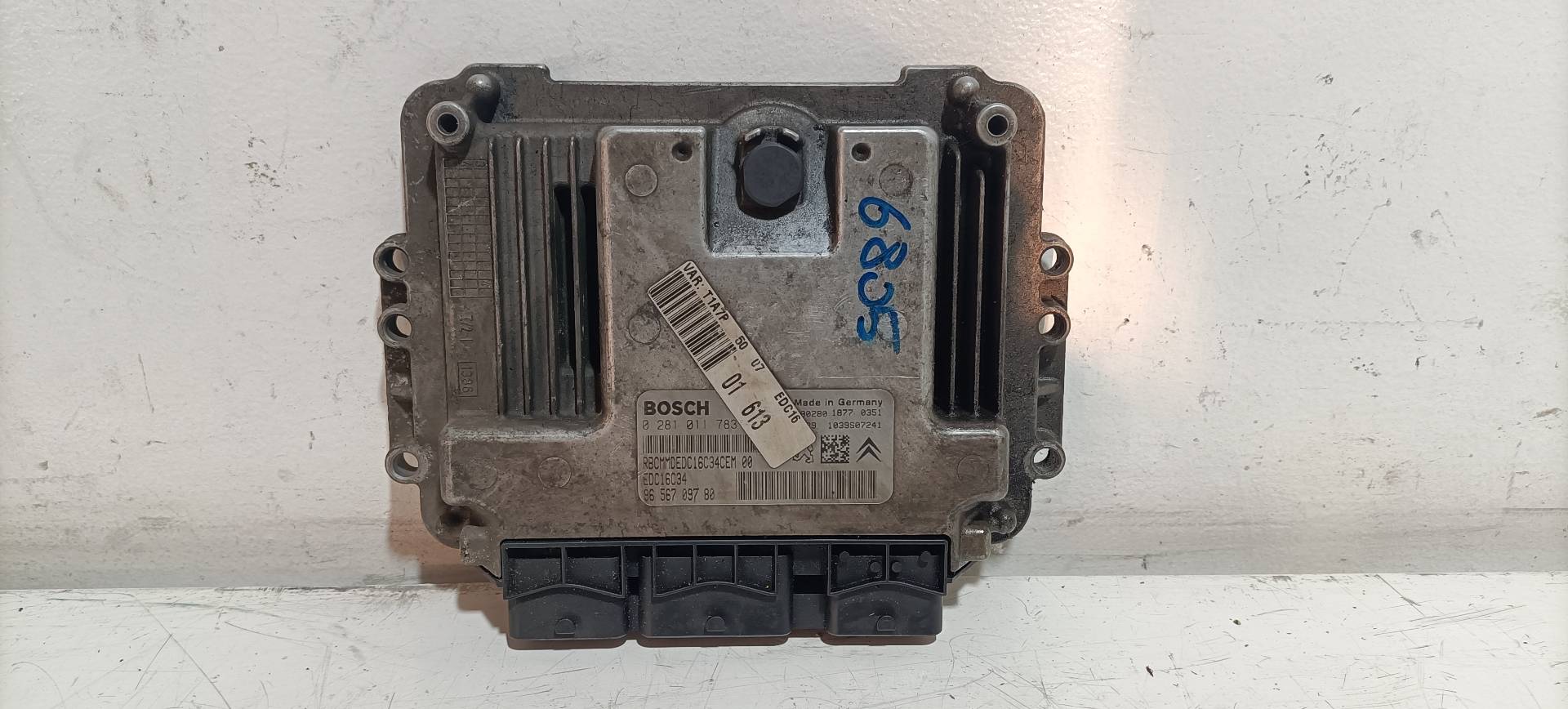 Engine control unit ECU PEUGEOT 206 BERLINA
