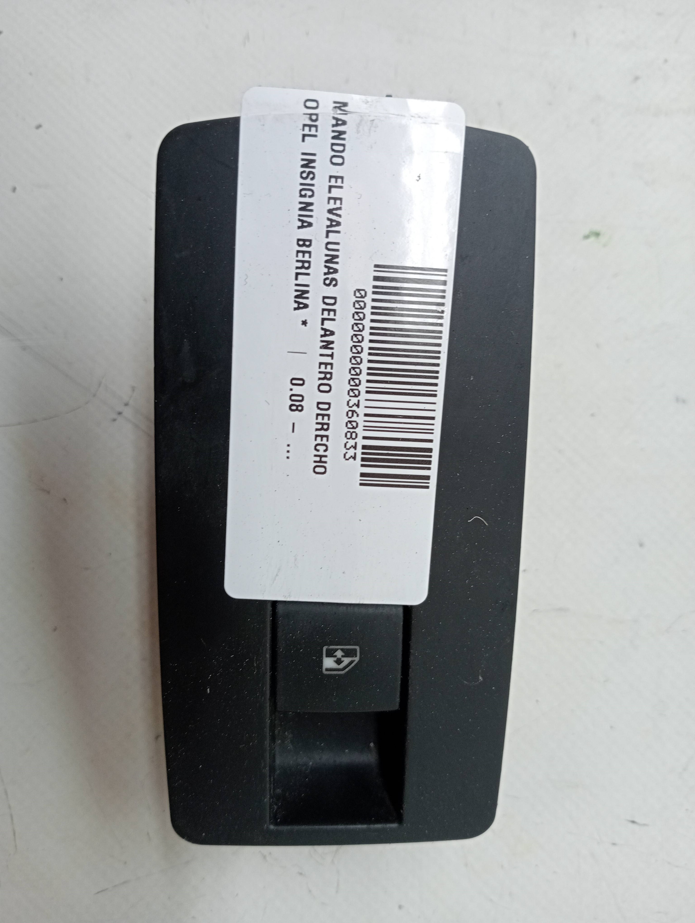 Front Right Window Switch OPEL INSIGNIA BERLINA