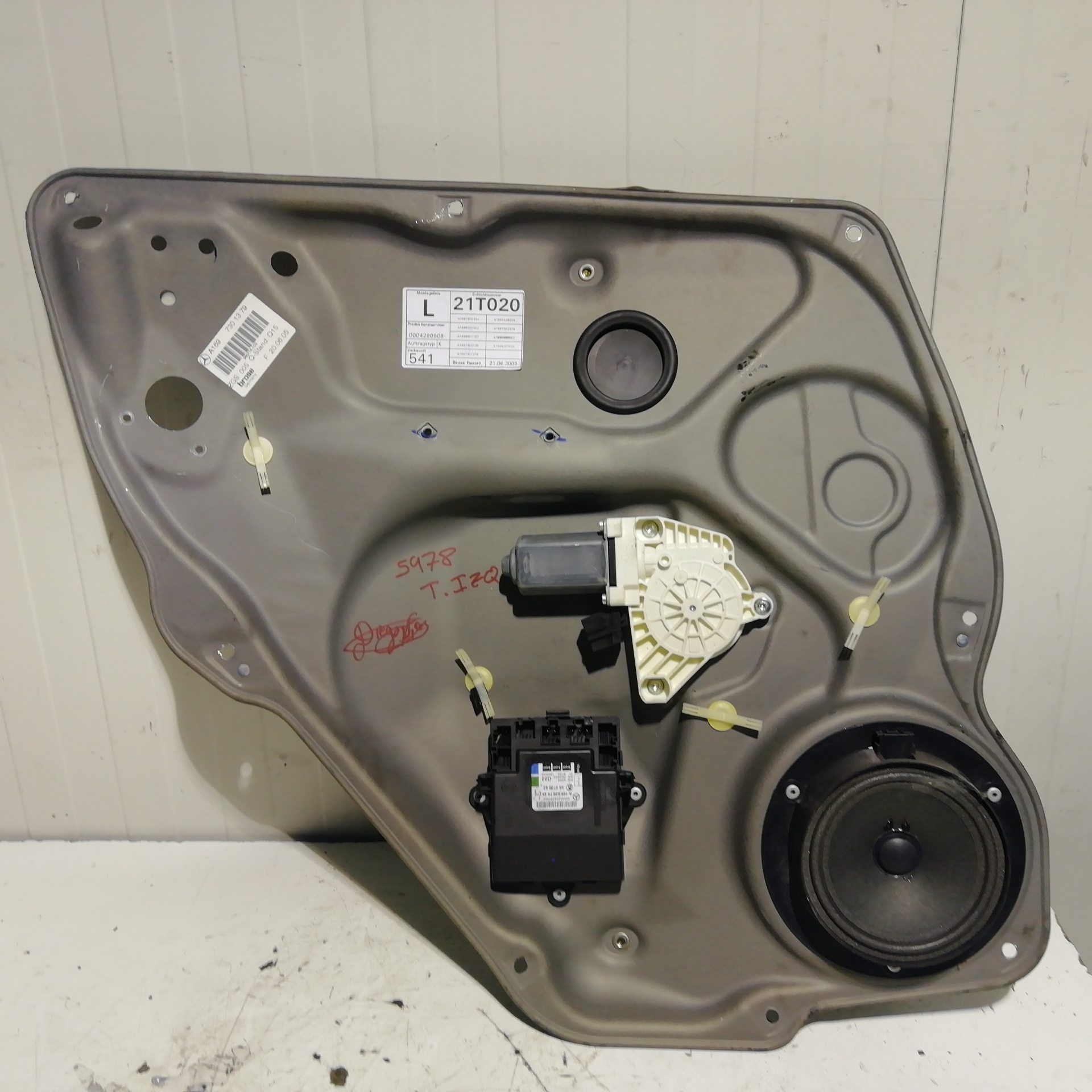 Motor vidro elétrico traseiro esquerdo MERCEDES-BENZ CLASE A (W169)