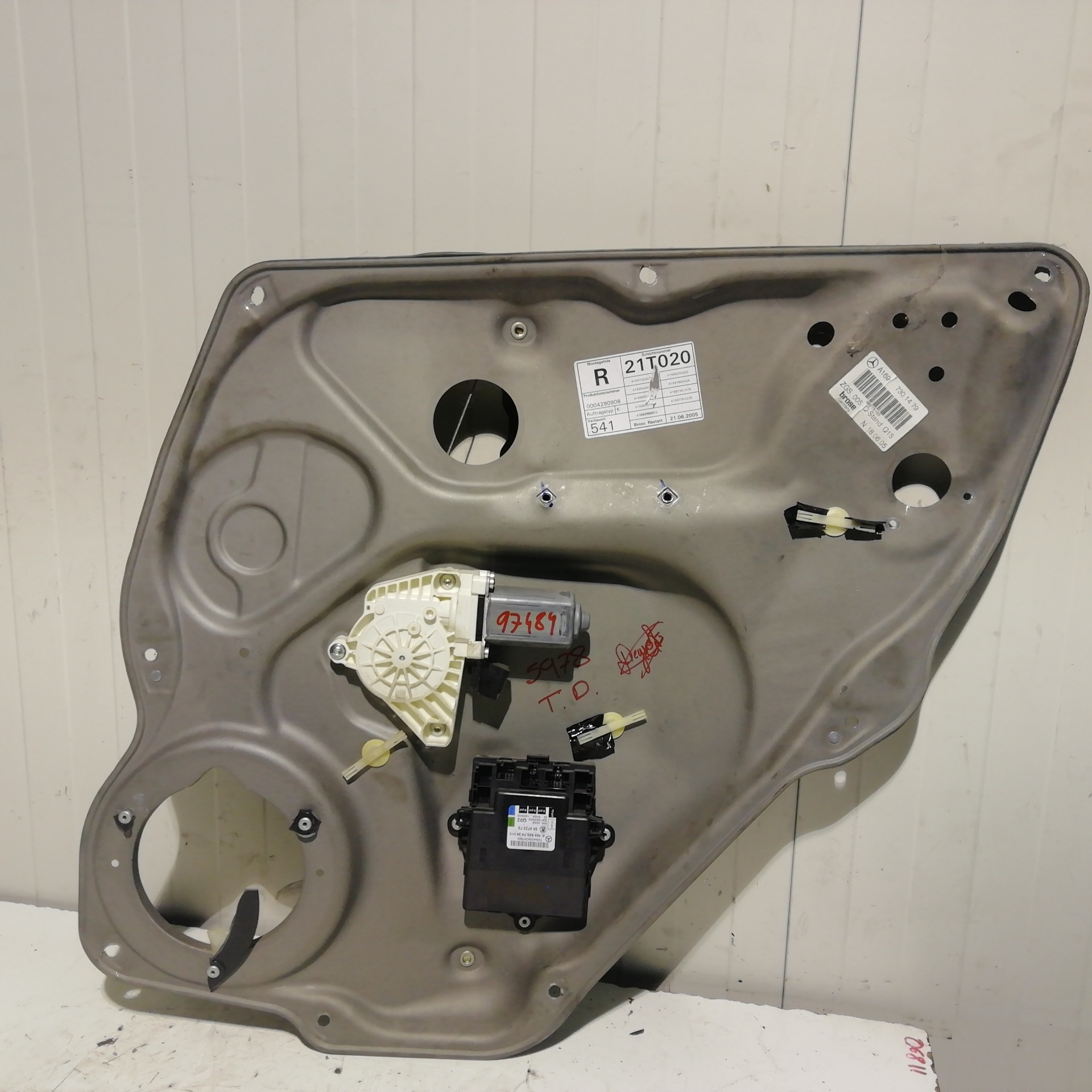 Front Right Window Motor MERCEDES-BENZ CLASE A (W169)