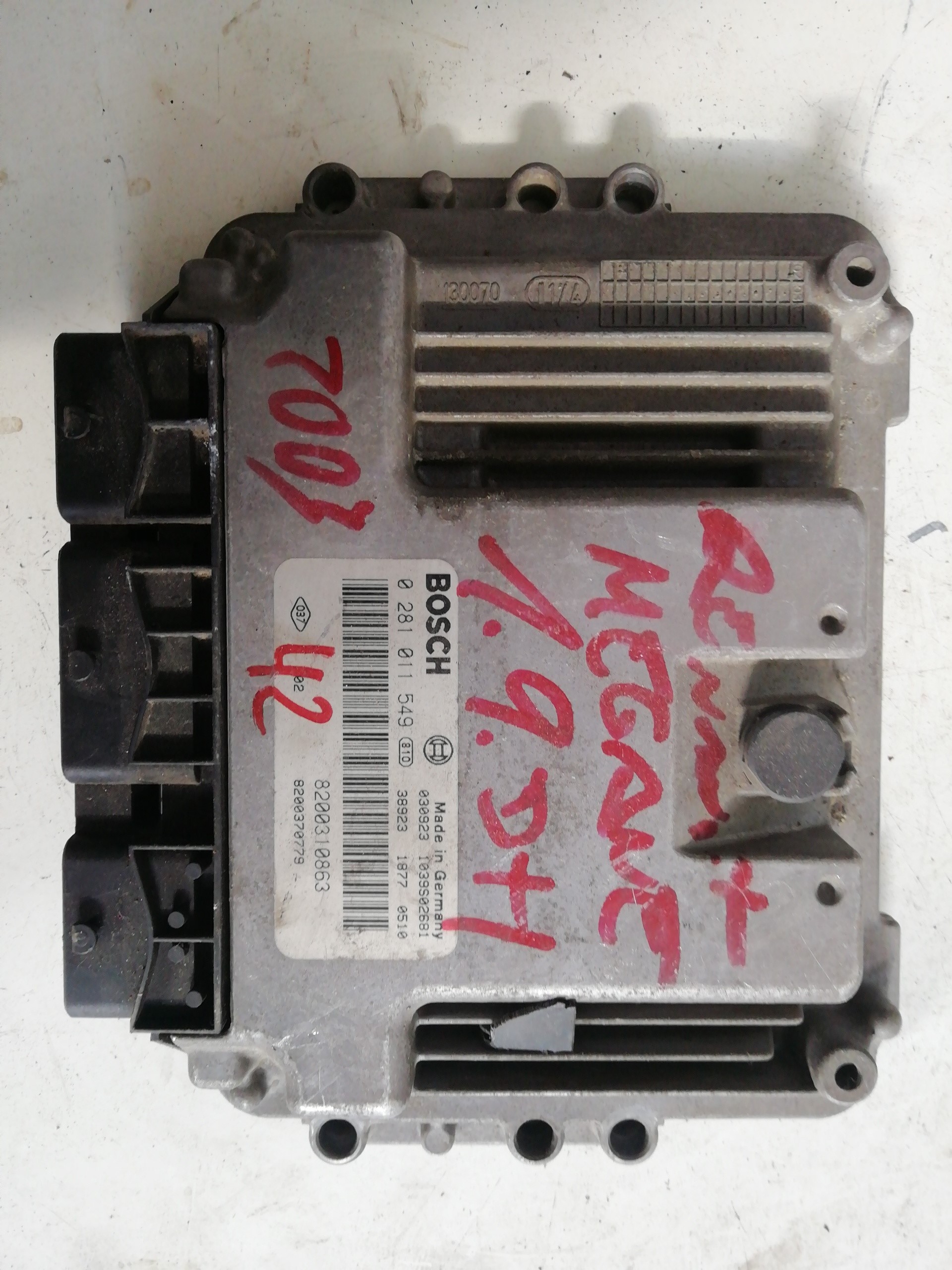 Engine control unit ECU RENAULT MEGANE II BERLINA 5P