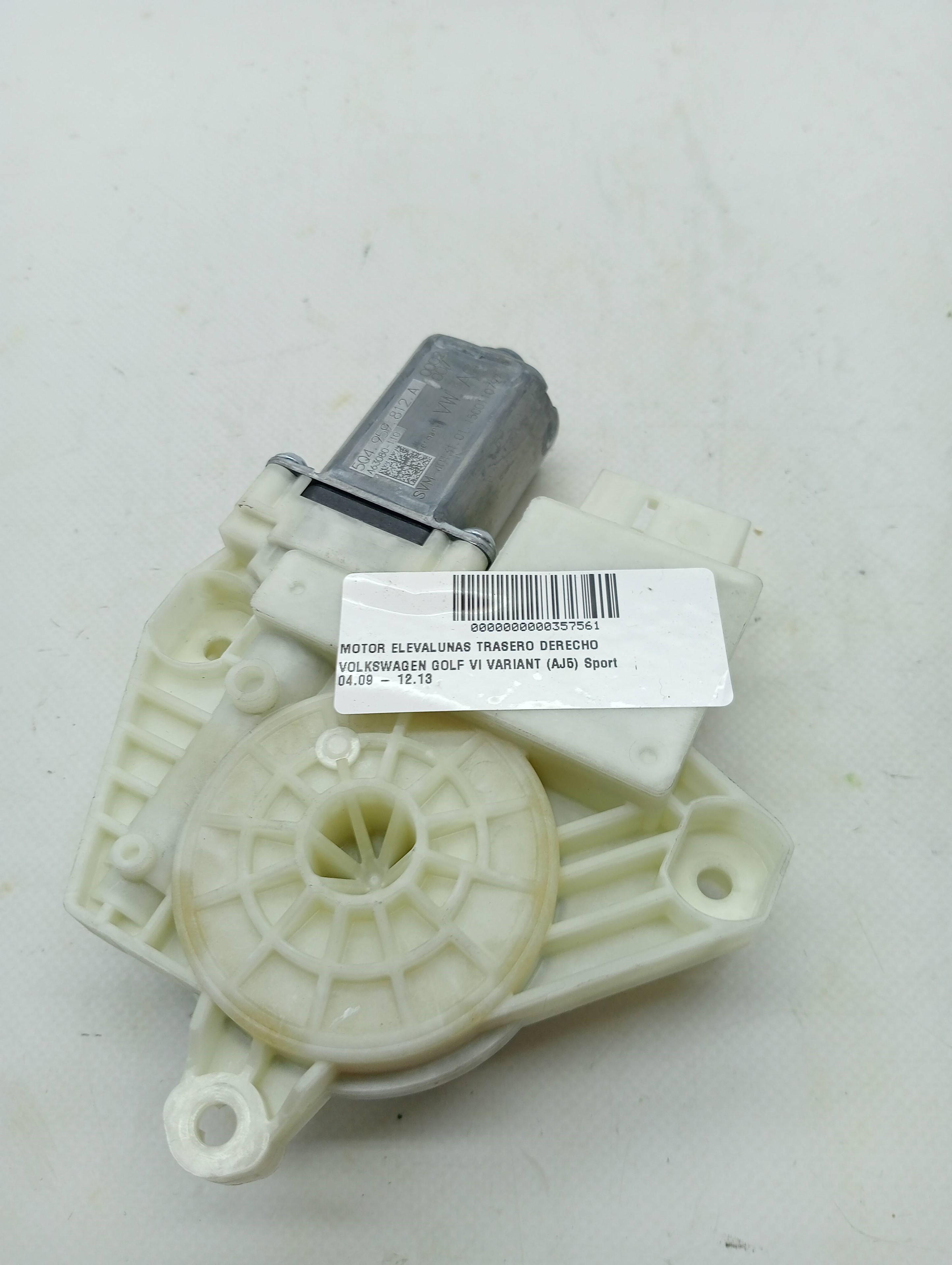 Rear Right Window Motor VOLKSWAGEN GOLF VI VARIANT (AJ5)