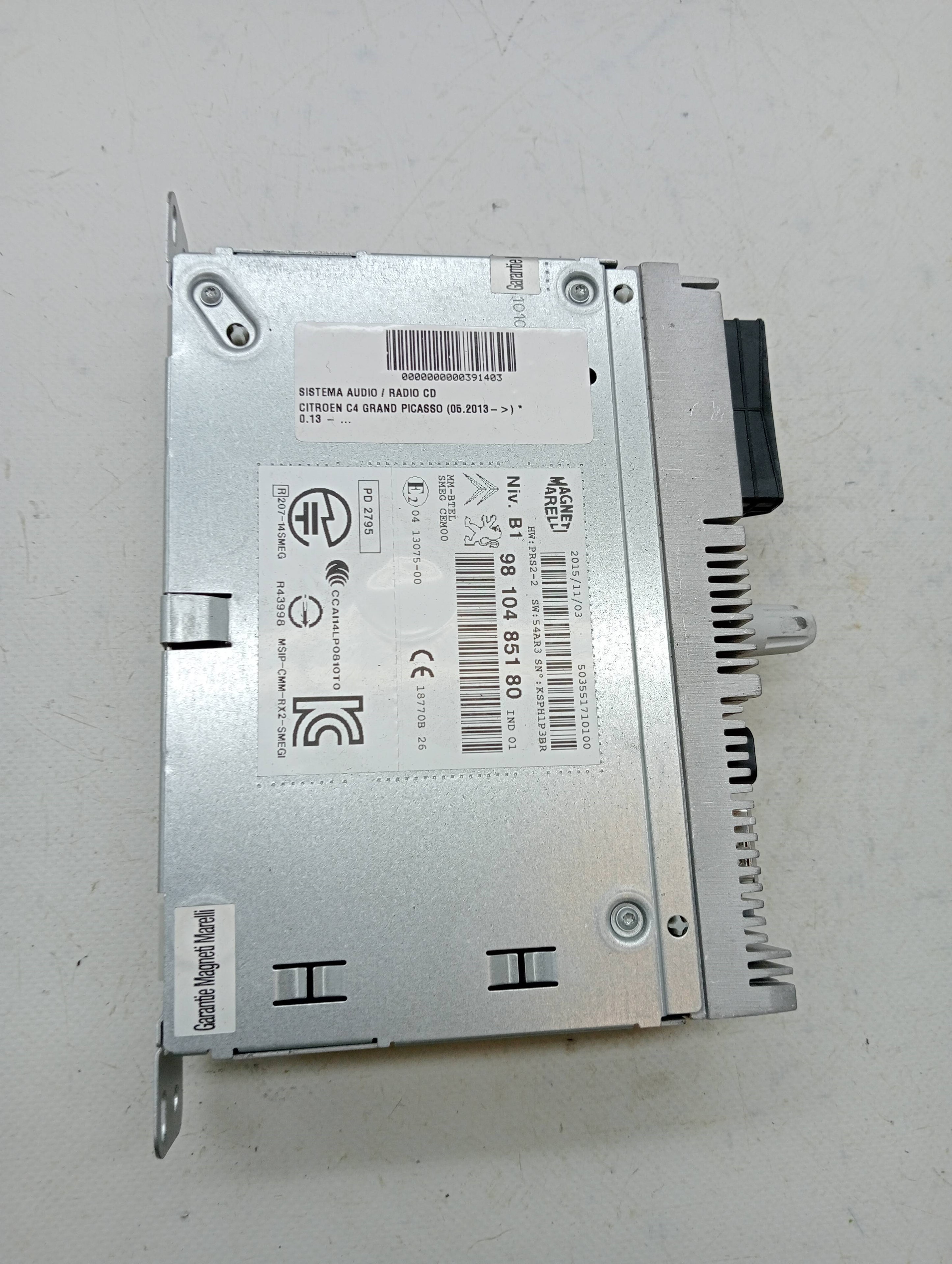 Audiosystem / CD-Radio CITROEN C4 GRAND PICASSO