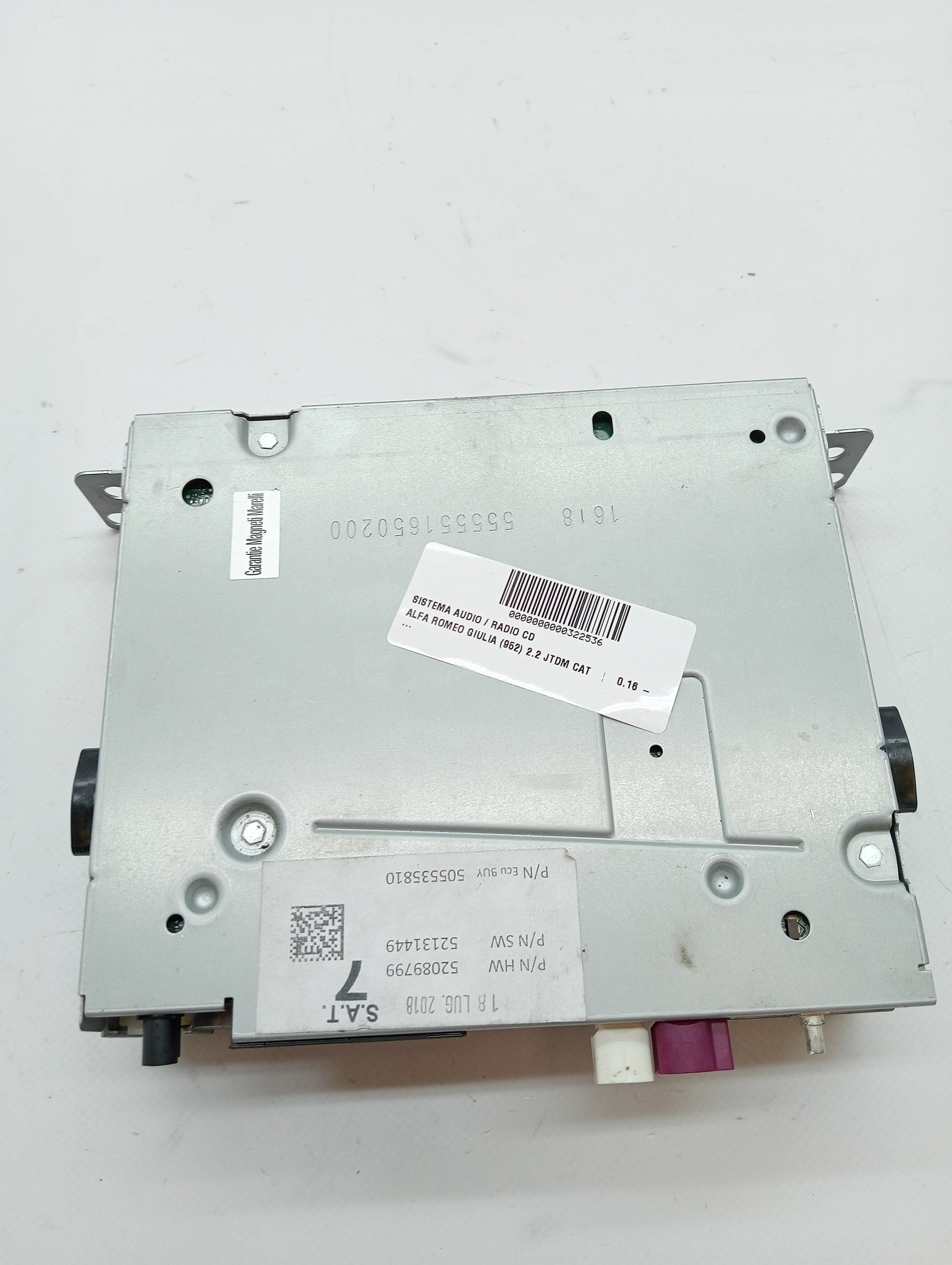 Système audio / Autoradio CD ALFA ROMEO STELVIO (630)