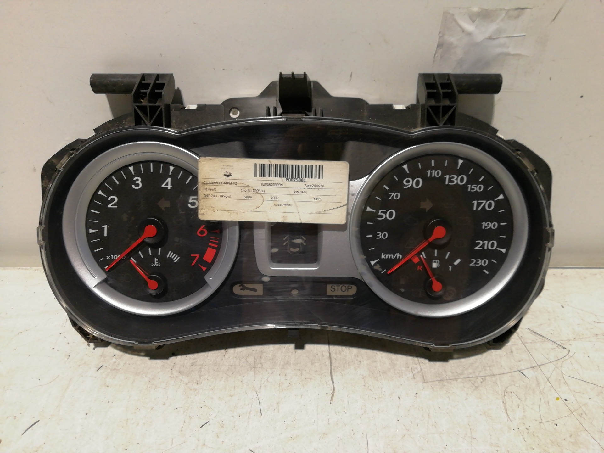 Kombiinstrument RENAULT CLIO GRANDTOUR