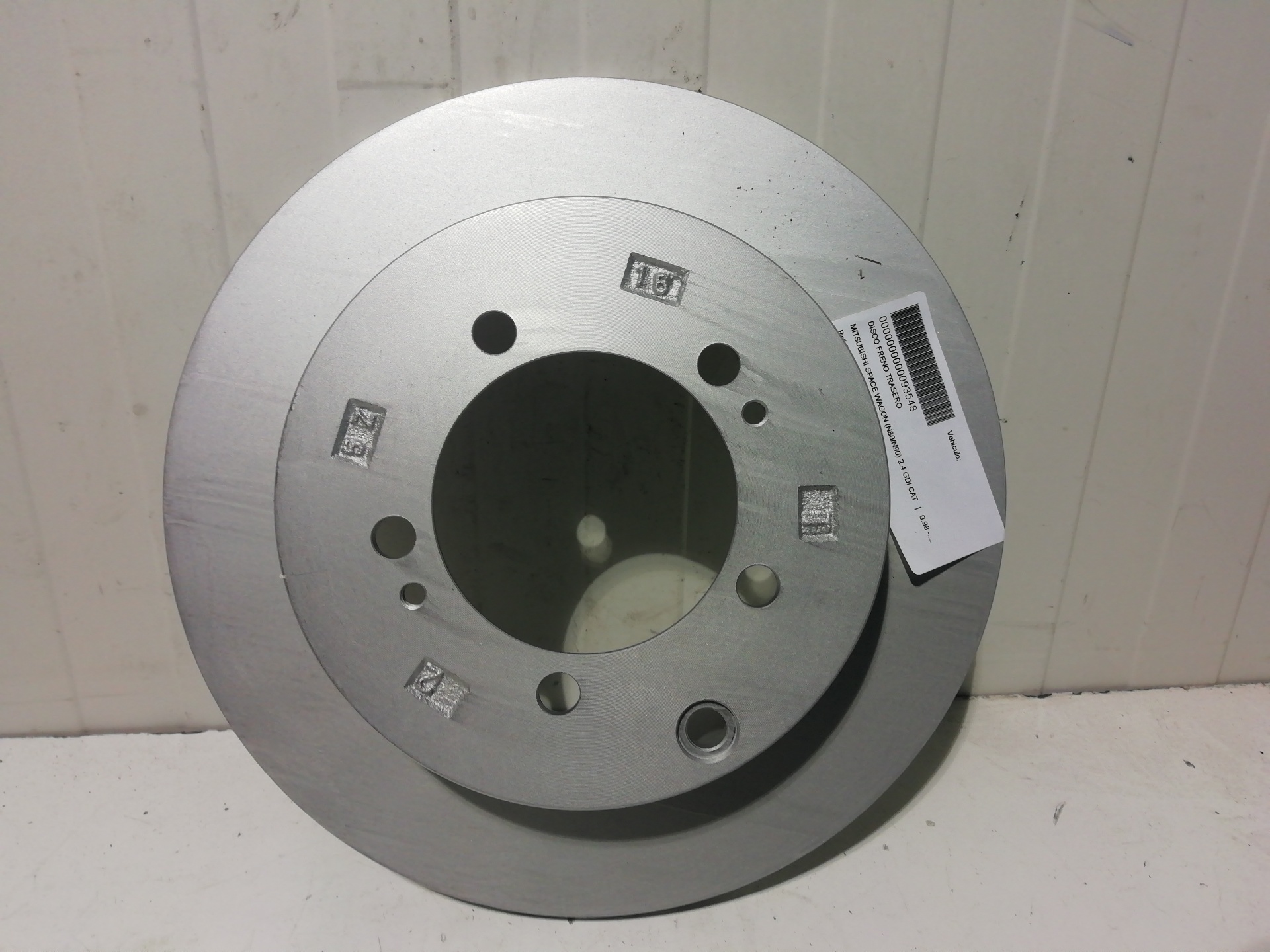 Rear brake disc MITSUBISHI SPACE WAGON (N30/N40)