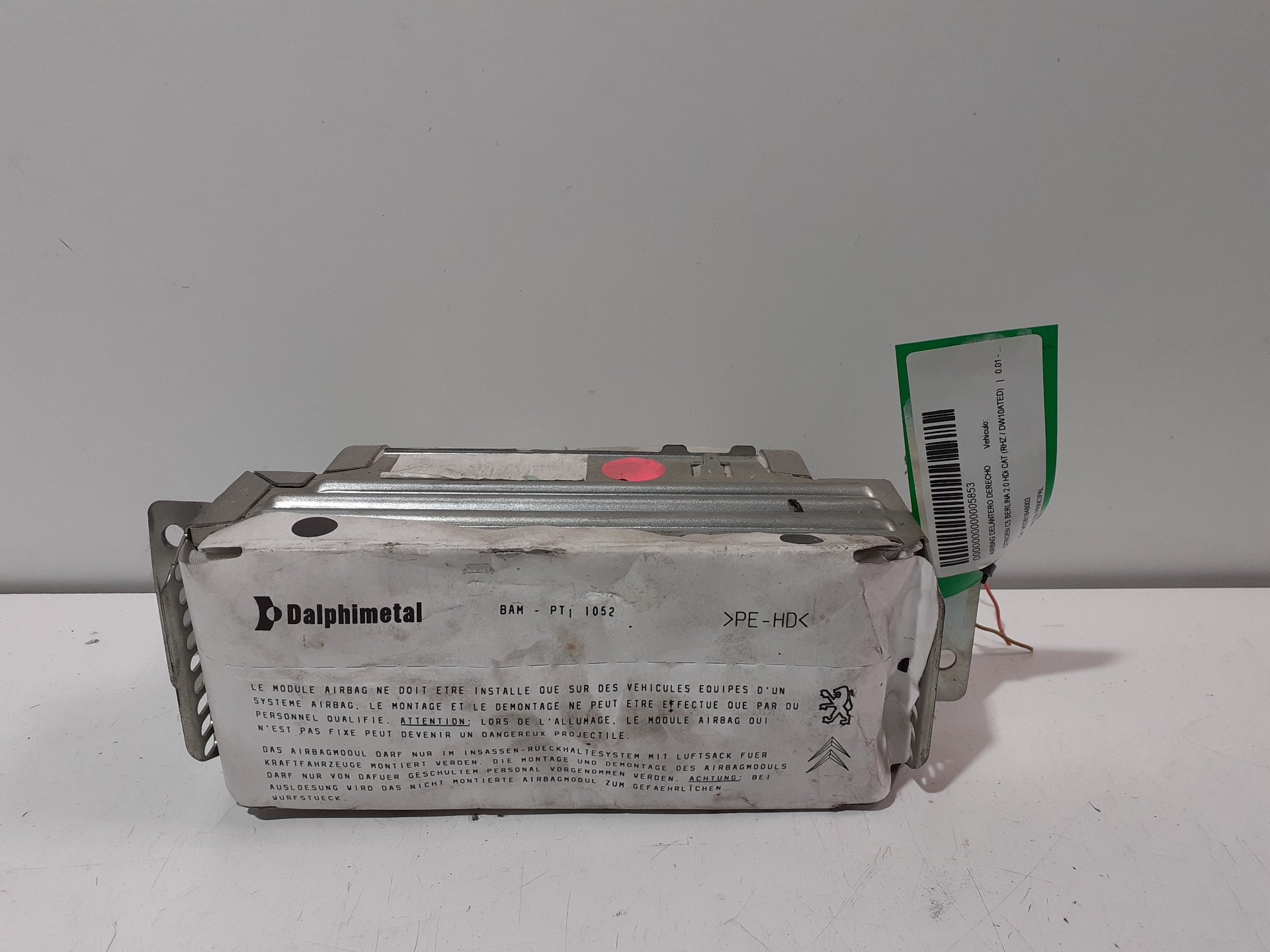 Front Right Airbag CITROEN C5 BERLINA