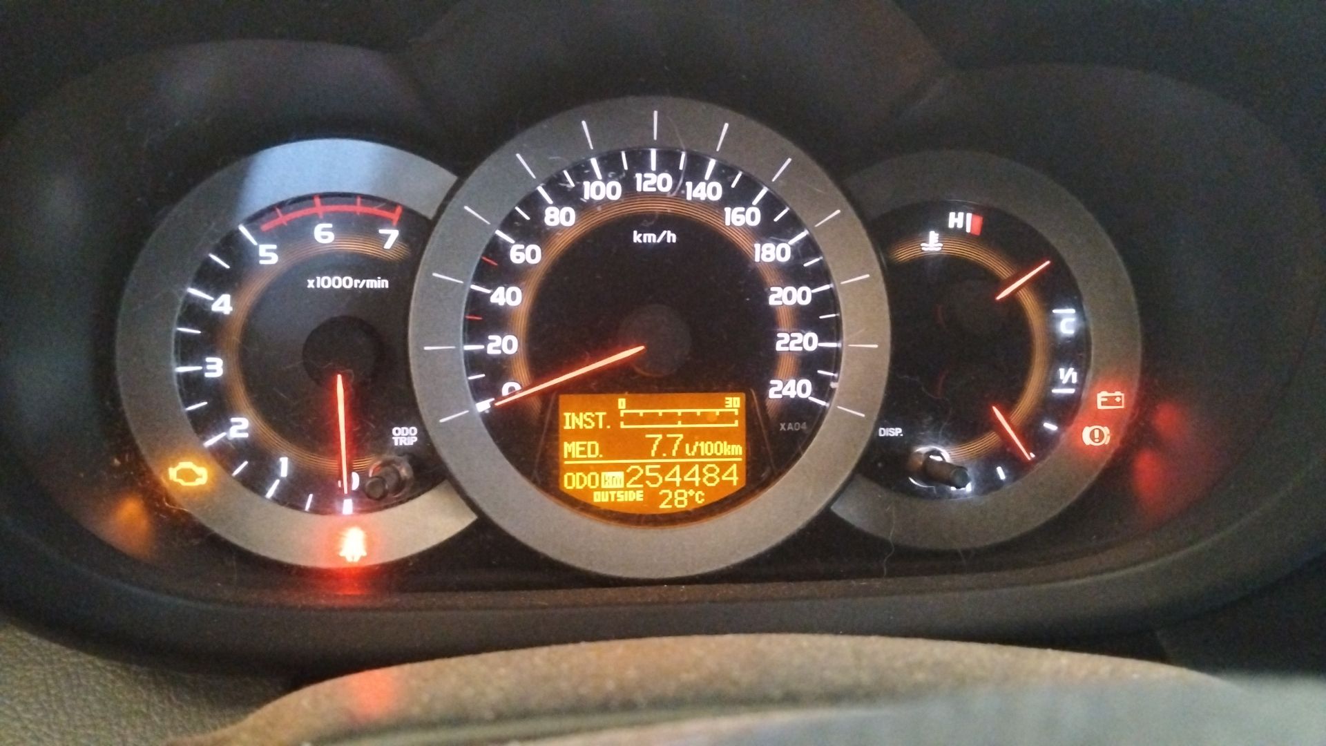 Combiné d’instruments TOYOTA RAV 4 (A2)