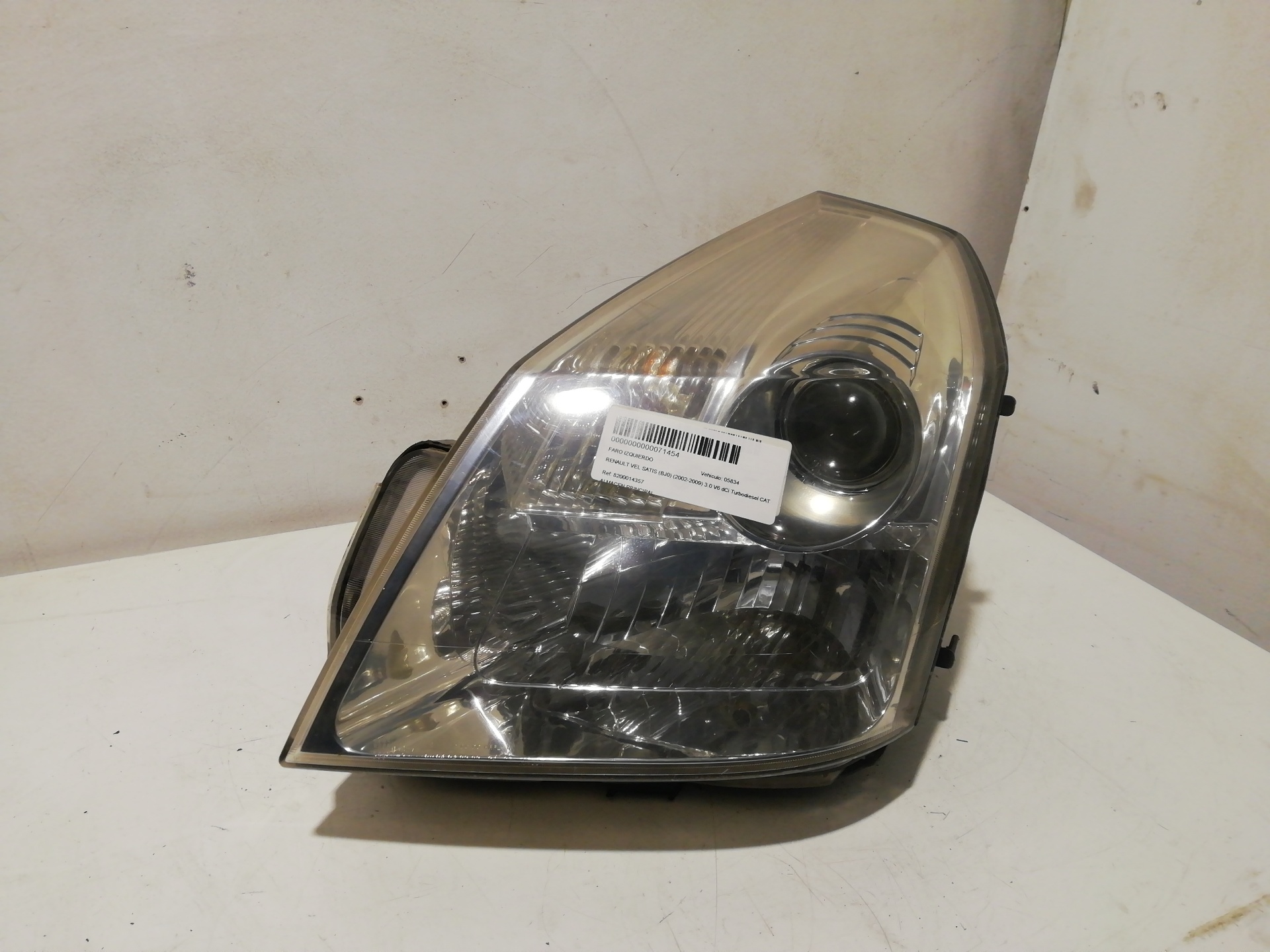 Faro sinistro RENAULT VEL SATIS (BJ0)