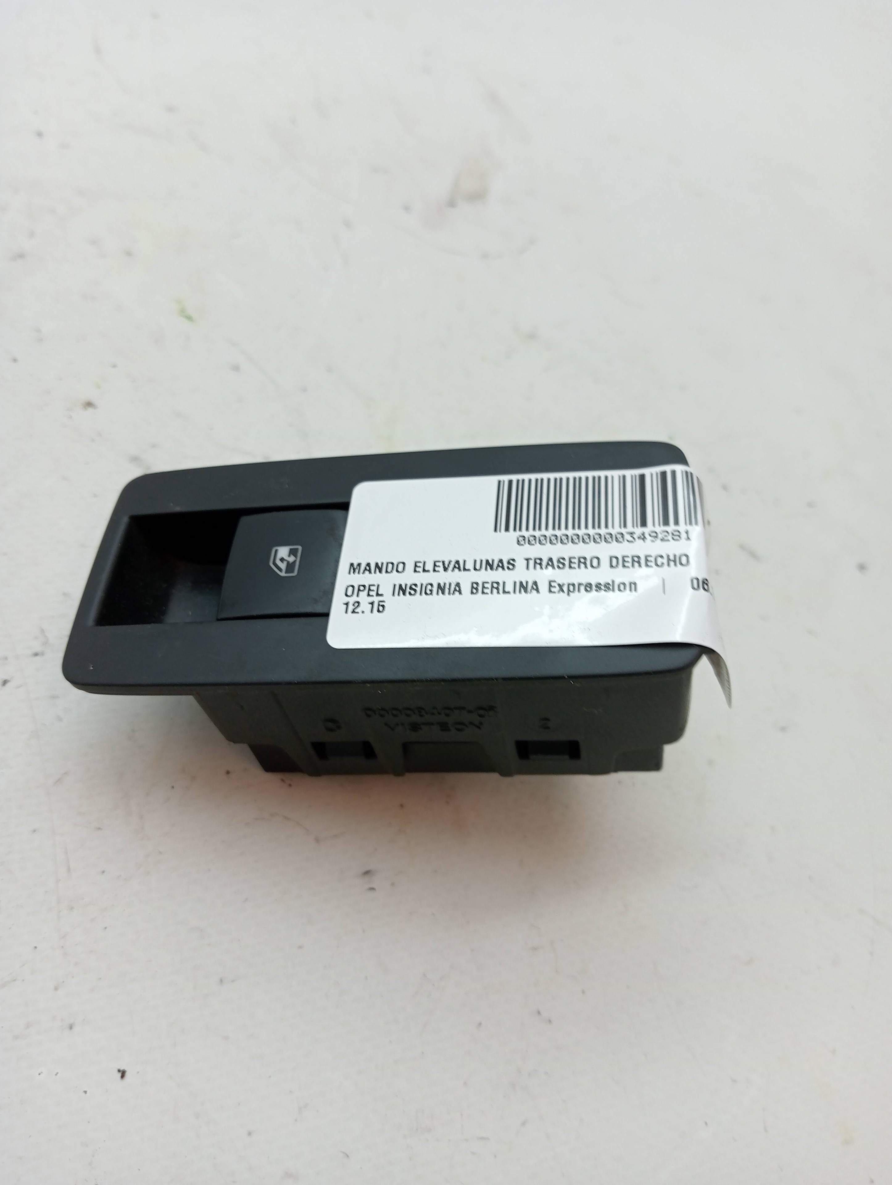 Rear Right Window Switch OPEL INSIGNIA BERLINA