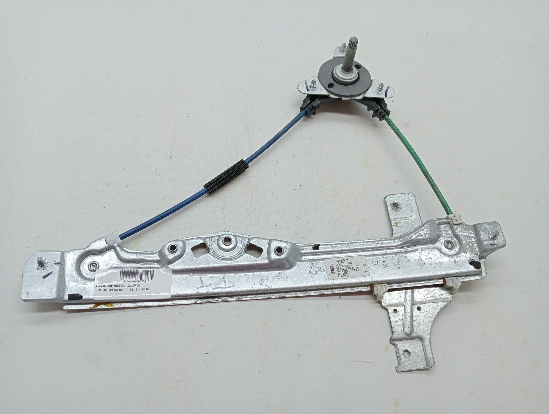 Rear left window regulator PEUGEOT 208