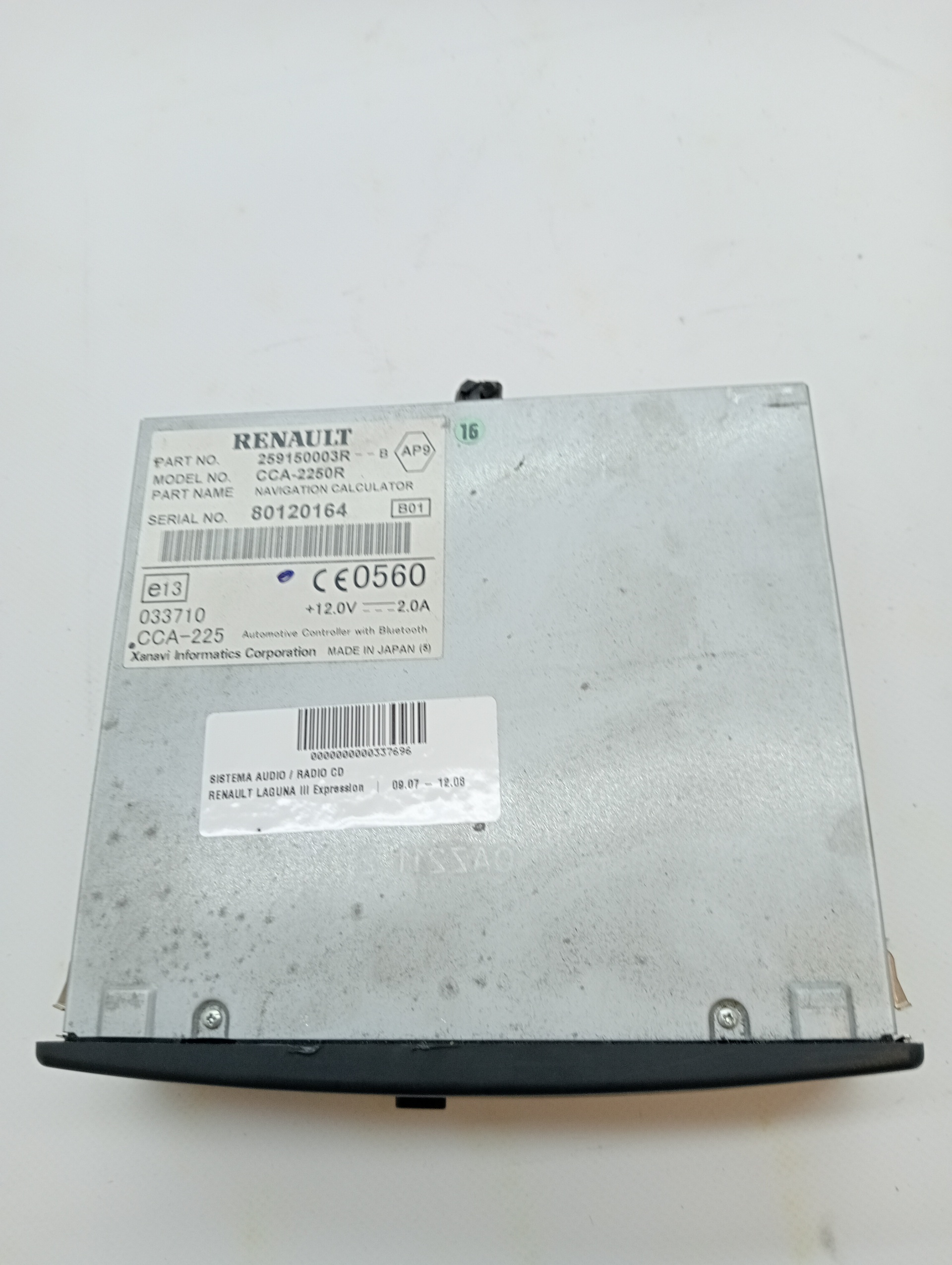 Audio system / CD radio RENAULT LAGUNA III