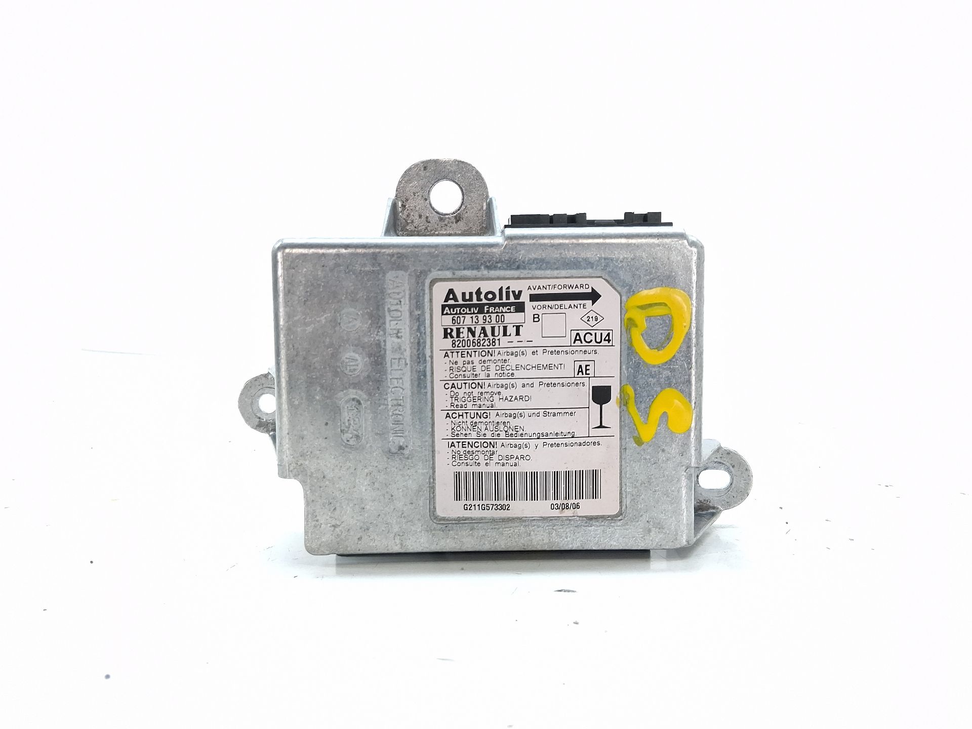 Central do airbag RENAULT MEGANE II BERLINA 5P