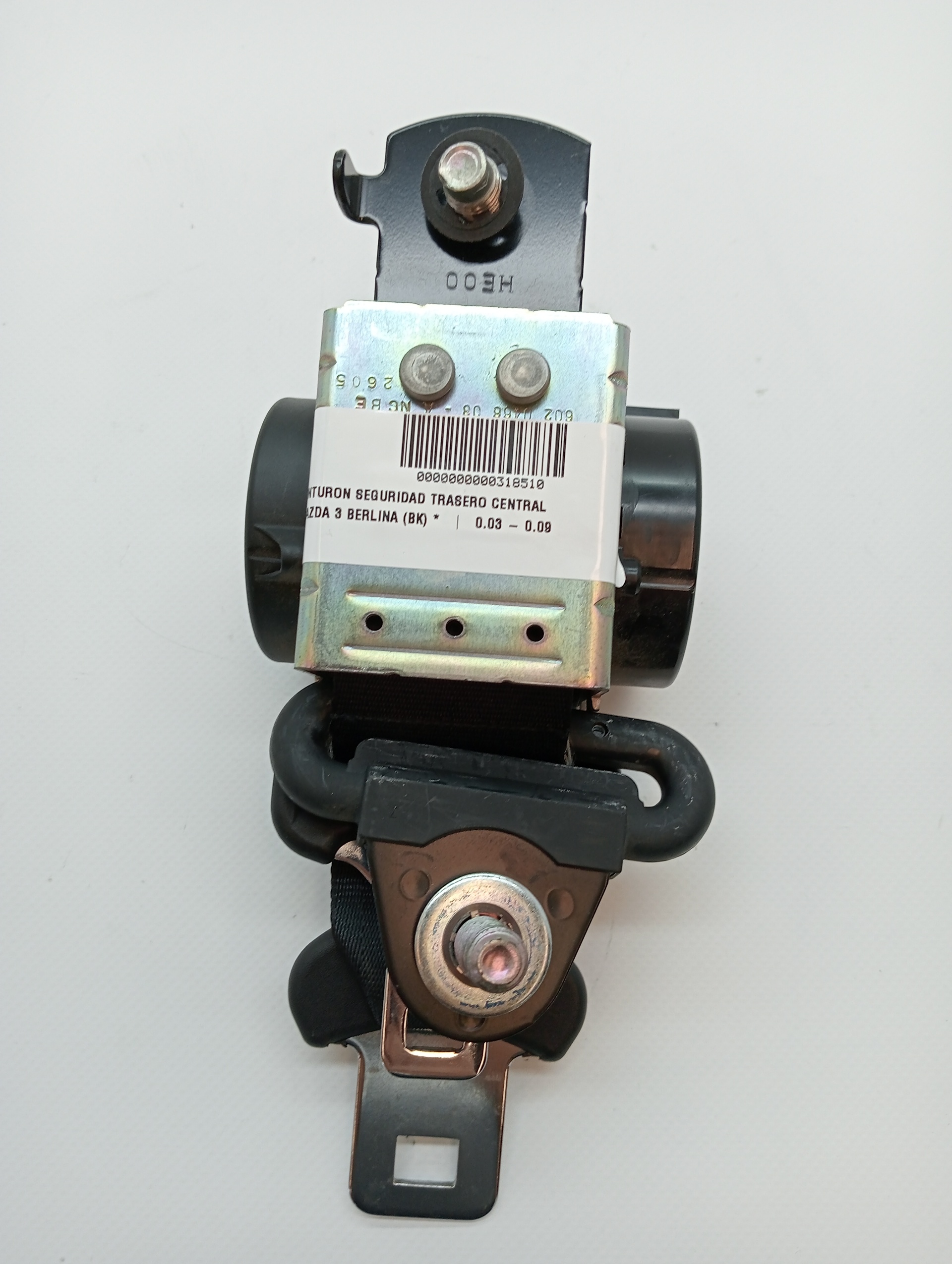 Rear centre seat belt MAZDA 3 (BK)