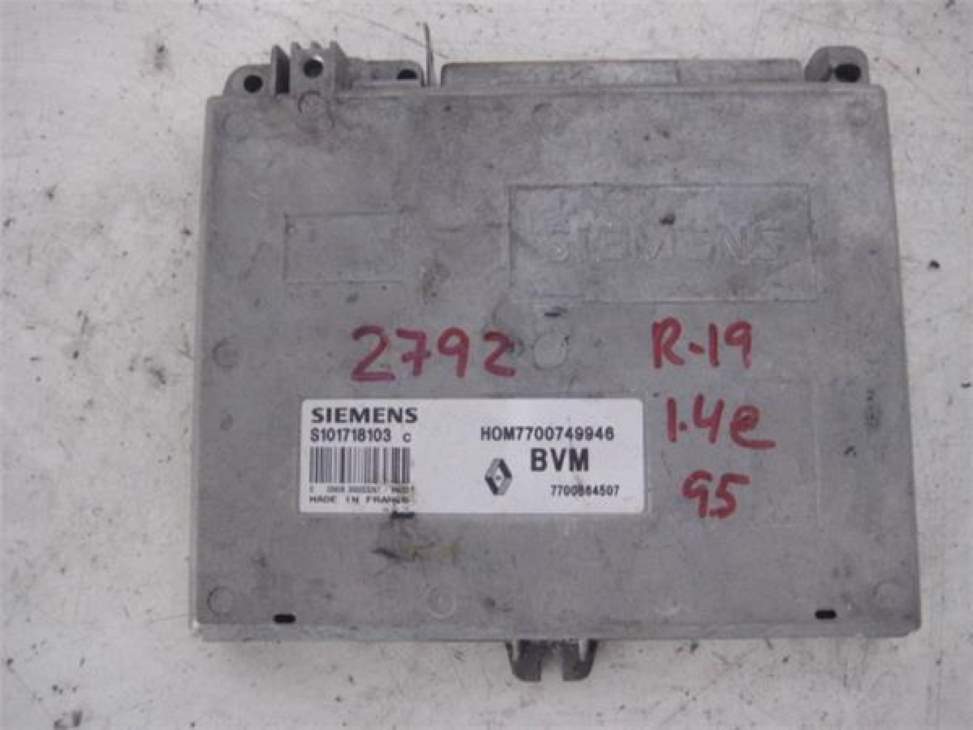 Engine control unit ECU RENAULT 19 (B/C/L53)