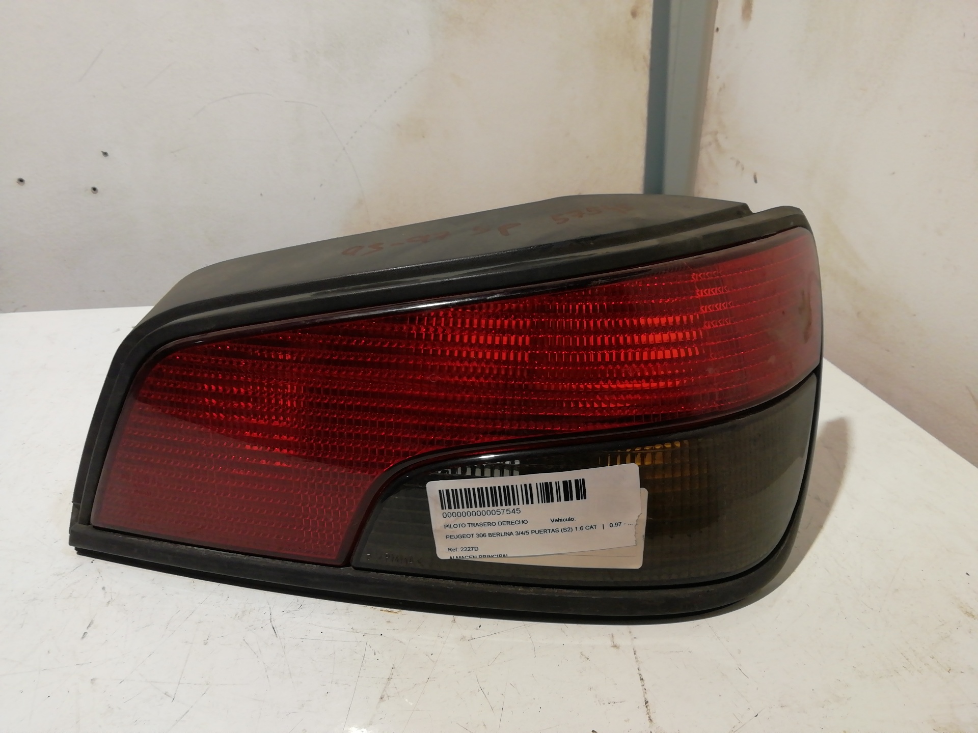 Heckleuchte rechts PEUGEOT 306 BERLINA 3/4/5 PUERTAS (S2)