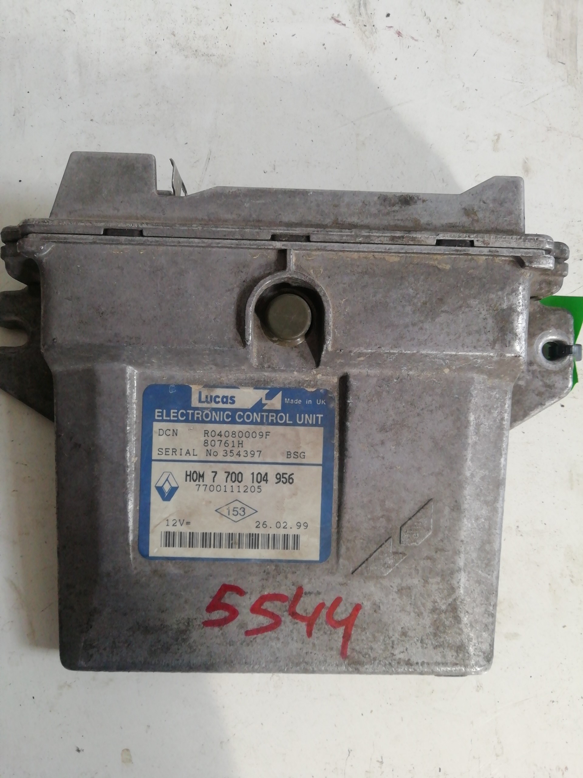 CENTRALITA MOTOR UCE RENAULT CLIO II FASE I (B/CBO)