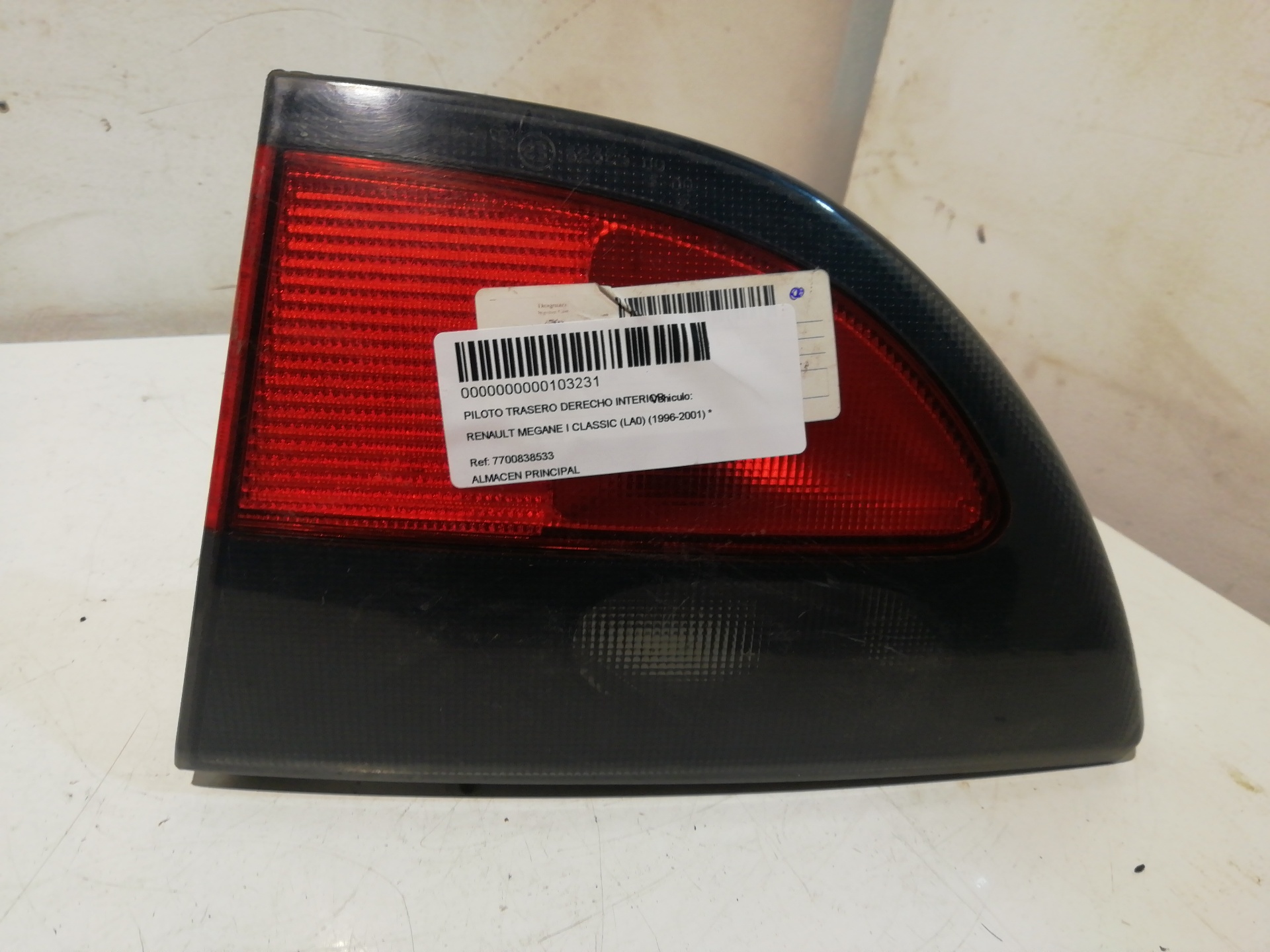 Rear Light Right Inner RENAULT MEGANE I CLASSIC (LA0)