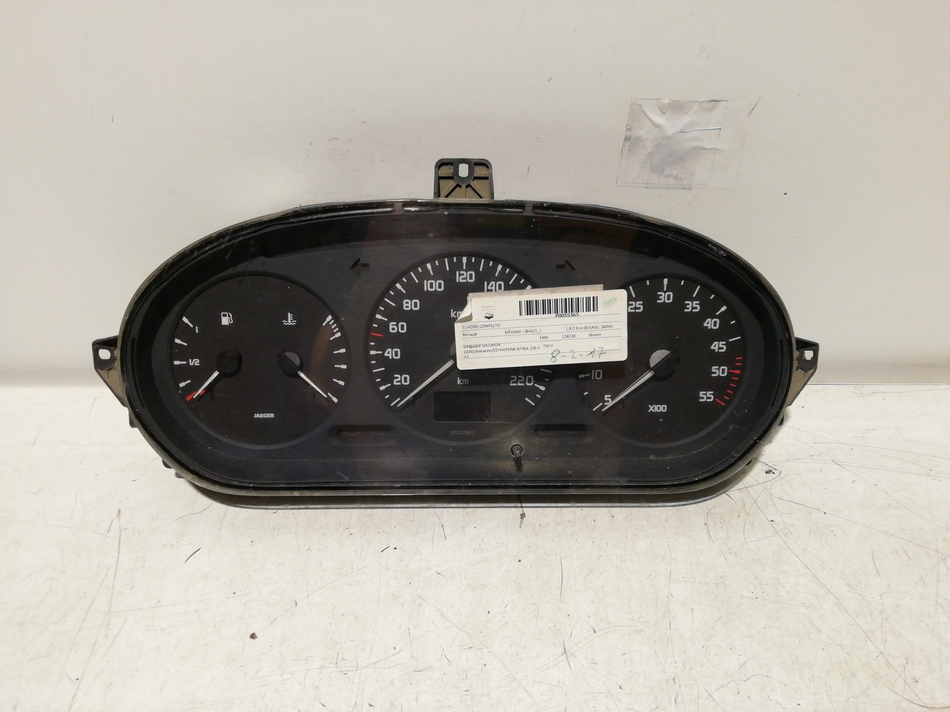 Kombiinstrument RENAULT MEGANE I CLASSIC (LA0)