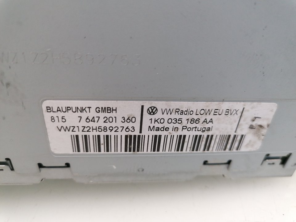 Audiosystem / CD-Radio VOLKSWAGEN GOLF VI (5K1)